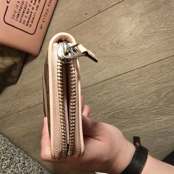 Coach Brown and Pink Signature Tote Bag - Picture 6 of 12